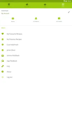HelloFresh android App screenshot 2